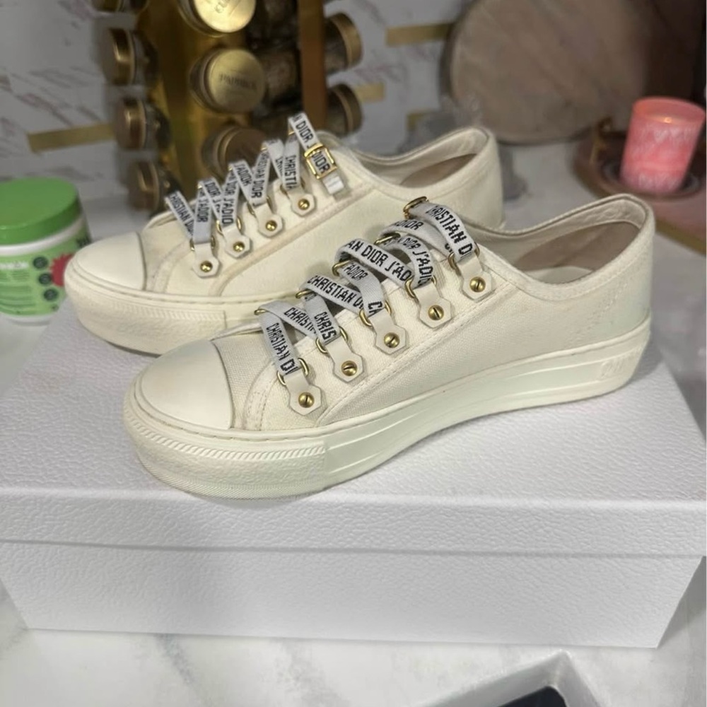 Dior Women's Cream Sneakers